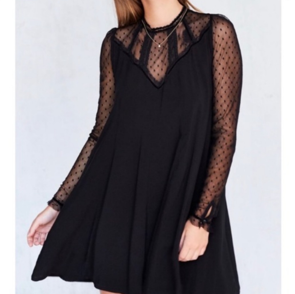 Urban Outfitters Kimchi Black Lace Dress